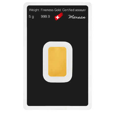 5 Gram Argor Heraeus Swiss Bar