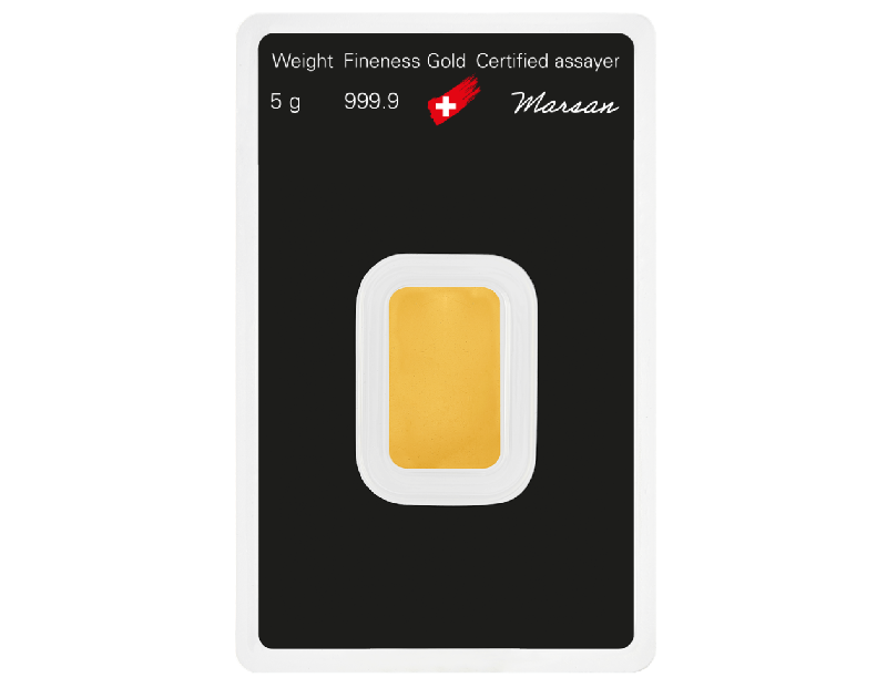 5 Gram Argor Heraeus Swiss Bar