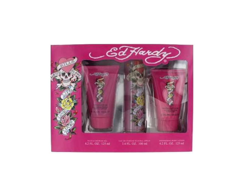 Ed Hardy Love Kills Slowly gift set Eau De Parfum 50ml
