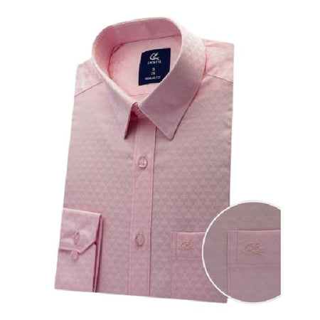 Jacquard Formal Shirt (Baby Pink)