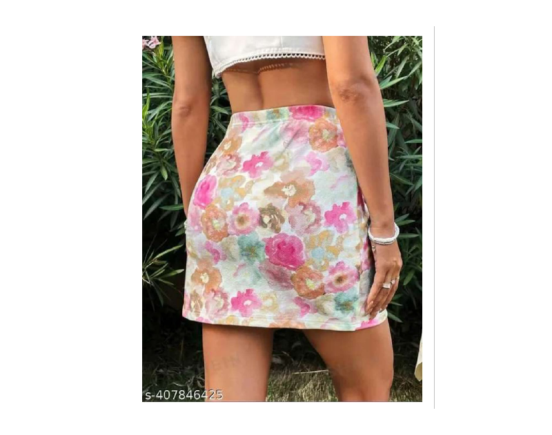 Mini Printed Skirt For Woman