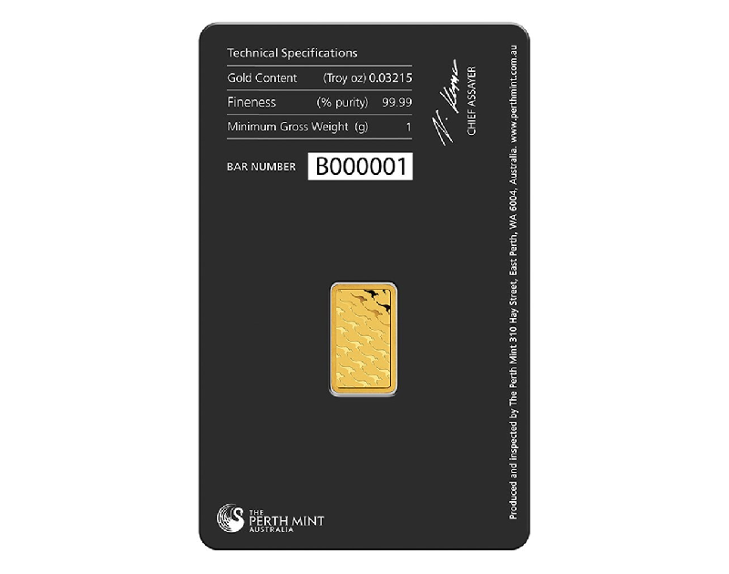 1 Gram Gold Perth Mint Bar