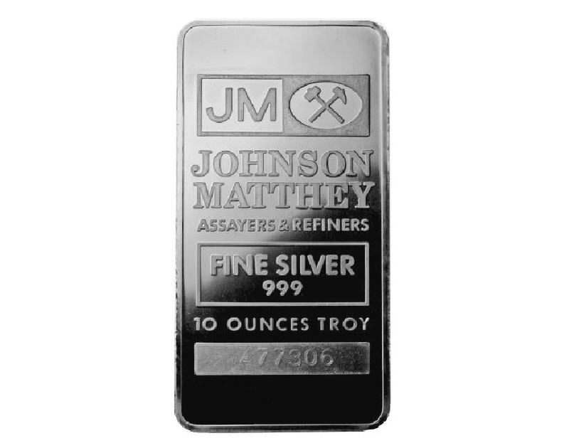 10 oz Silver Johnson Matthey Bar