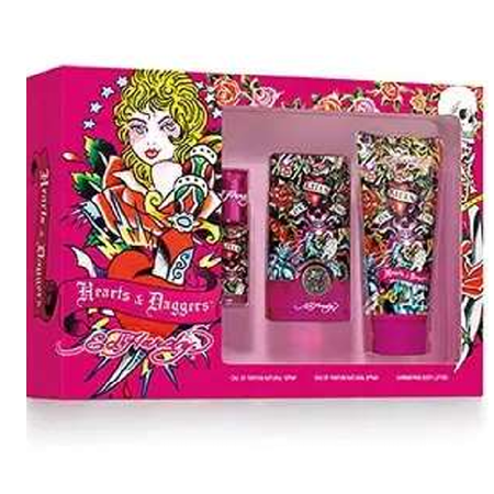 Ed Hardy Hearts & Daggers Gift Set Eau De Parfum 50ml and 90ml