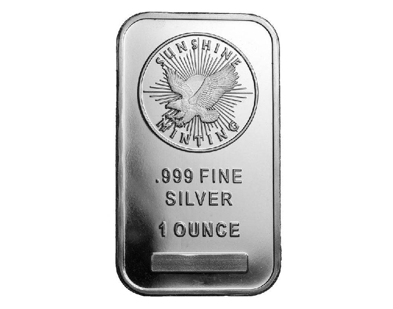 Silver 1 oz Sunshine Mint Bar