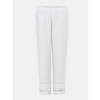 Off White Mixed Cotton Pant