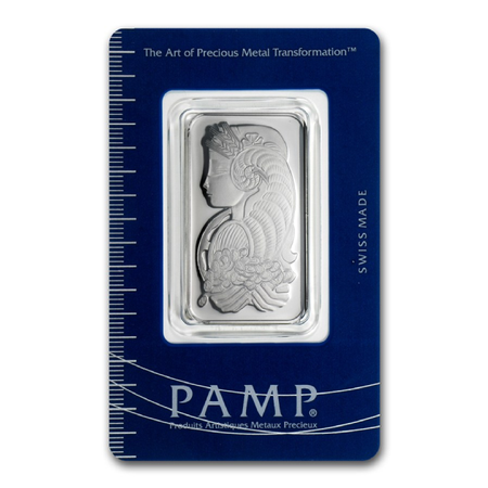 1 oz Platinum Pamp Suisse Bar