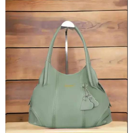Trendy Grey PU Leather Hobo Bag Spacious  and Stylish for Women