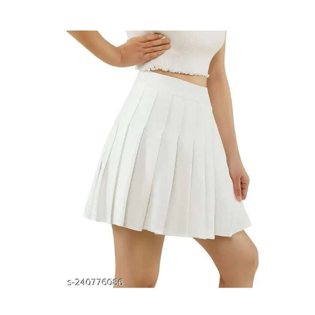 SWARA CRAFT Women High Waist Pleated  Skirt Short Skater Tennis Skirt Mini Skirt | Women  Pleated Skirt for Girls Women Stylish Long Skirt