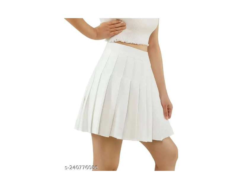 SWARA CRAFT Women High Waist Pleated  Skirt Short Skater Tennis Skirt Mini Skirt | Women  Pleated Skirt for Girls Women Stylish Long Skirt