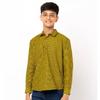Yellow And Black Check Cotton Shirt