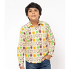 Apricot Printed Cotton Shirt