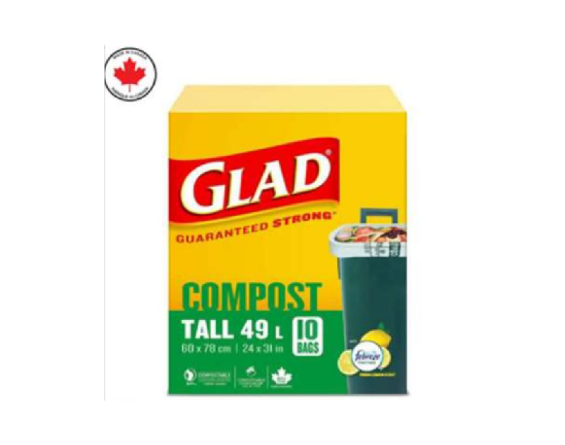 Glad Compost Tall 60 X 78cm 10bags 49L