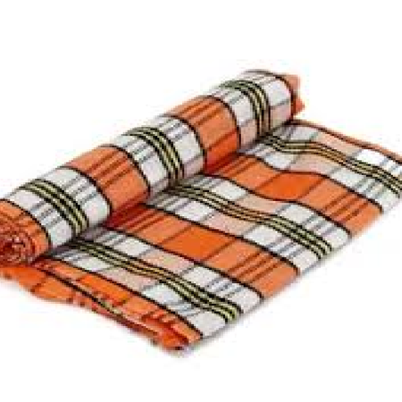 White & Brown Check Gamsa