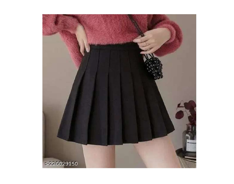 KD Girl High Waist Pleated Skirt Short  Skater Tennis Skirt Mini Skirt Women Pleated Skirt  for Girls Women Stylish Long Skirt for Women  Stylish Women's Above Knee Skirt