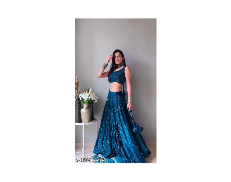 New Designer Embroidred Heavy Silk Semi  Stitched Lehenga Choli For Women