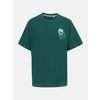 Bottle Green Printed Cotton T-Shirt