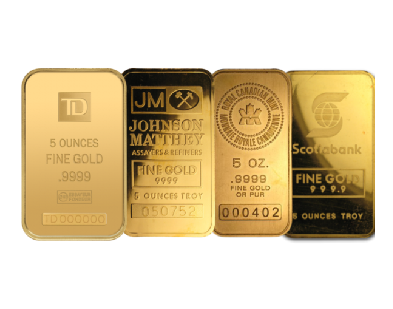 5 oz Gold Bar - Canadian Gold Bar
