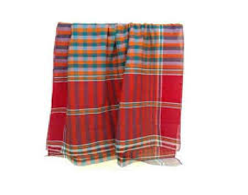 Red & Green Check Gamsa
