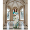 Jamdani Saree with Applique and Embroidery Work, Piping Border & Tassel Pallu. Factory Price. Factory Price - Save $78