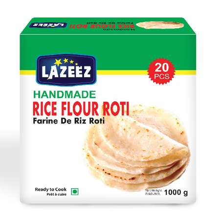 Lazeez Rice Flour Roti 1kg (20pcs)
