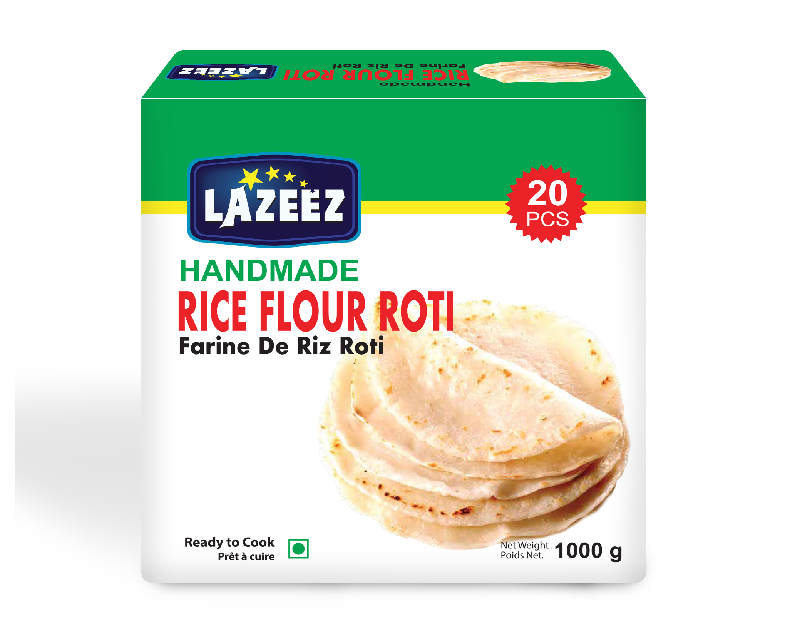 Lazeez Rice Flour Roti 1kg (20pcs)