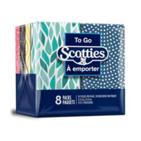 Scotties to Go Pocket Tissues 3-ply 8pcs