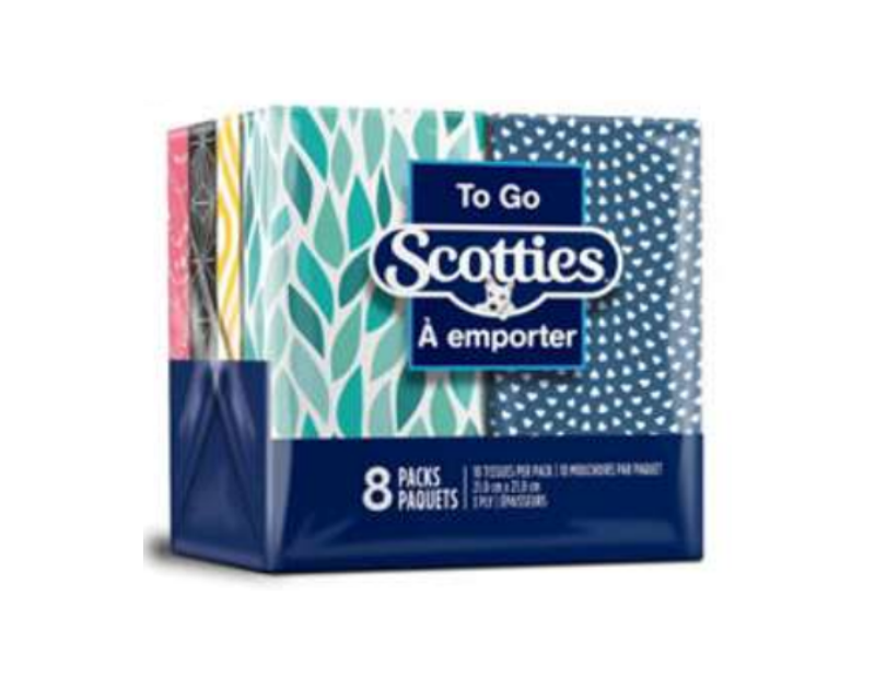 Scotties to Go Pocket Tissues 3-ply 8pcs