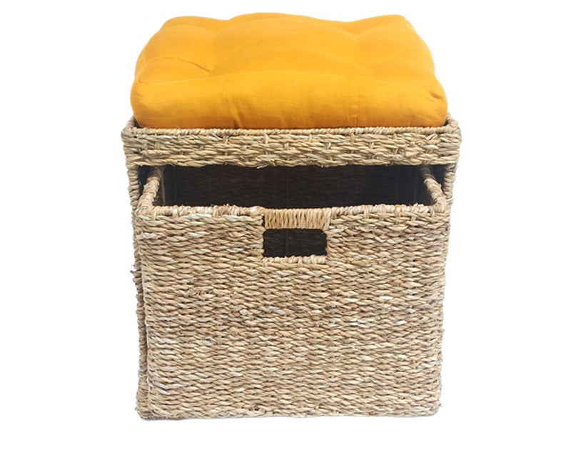 Seater With Laundry Basket With Cushion