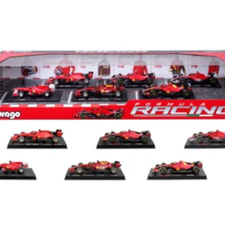 1:43 Ferrari Formula Racing Die Cast 6-pack
