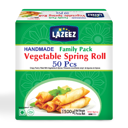 Lazeez Vegetable Spring Roll (30g X 50pcs) 1500g