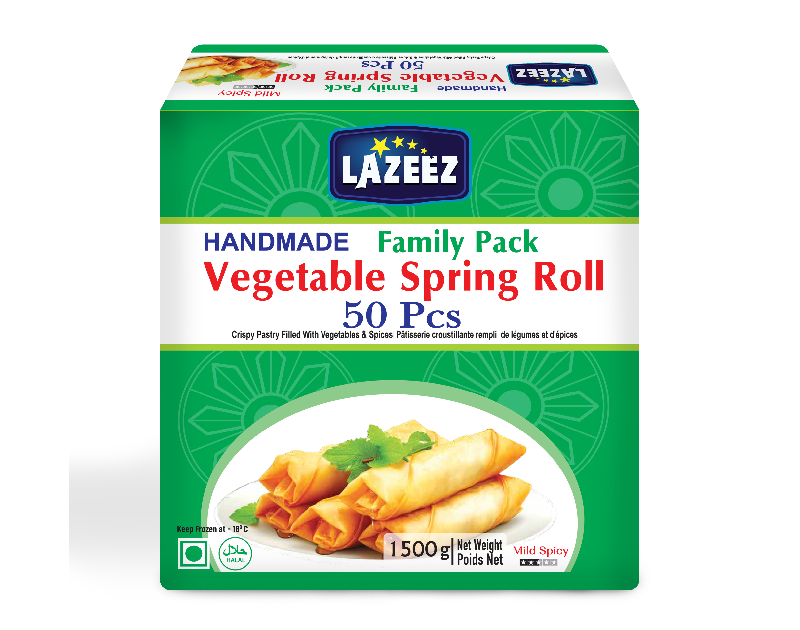 Lazeez Vegetable Spring Roll (30g X 50pcs) 1500g