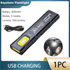 Portable COB LED Flashlight – USB Rechargeable Work Light with Magnetic Base & Hanging Lamp