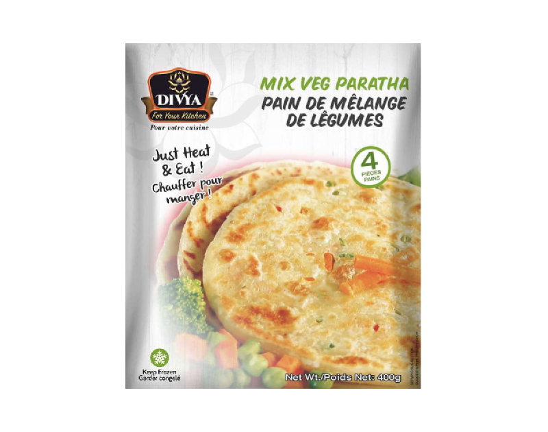 Divya Mix Veg Paratha Box 4pcs 400g