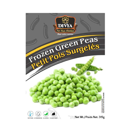 Divya Frozen Green Peas 315g