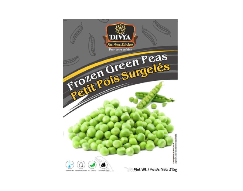Divya Frozen Green Peas 315g