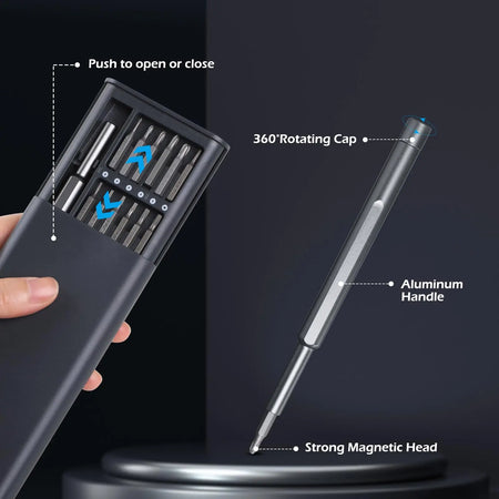 25‑in‑1 Magnetic Precision Screwdriver Set – Repair Kit for iPhone, PC, Laptop & Camera