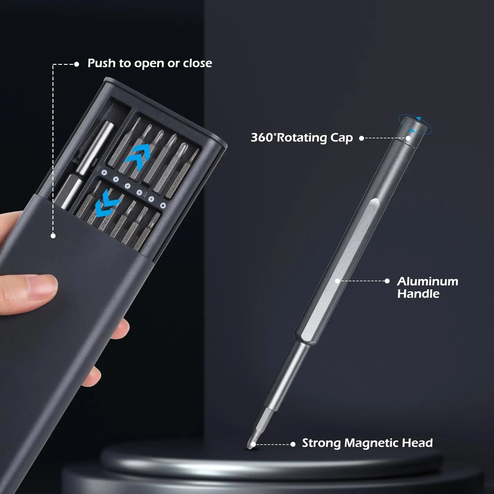 25‑in‑1 Magnetic Precision Screwdriver Set – Repair Kit for iPhone, PC, Laptop & Camera