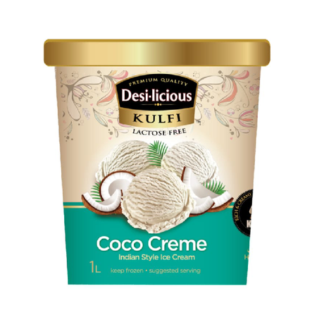 Desi-licious Ice Cream (Coco Creme) Box 1L
