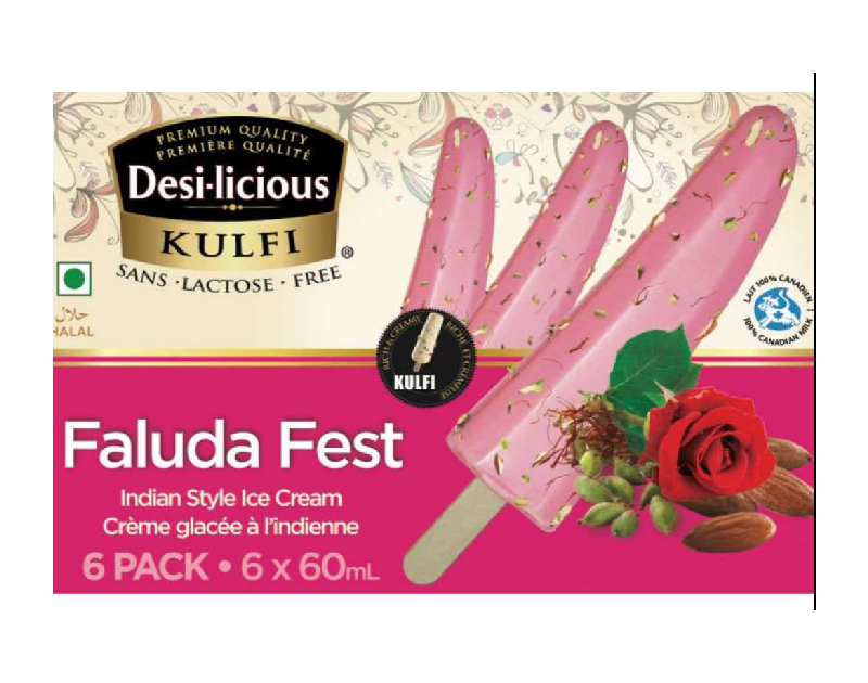 Desi-licious Ice Cream Stick (Faluda Fest) 6 X 60ml