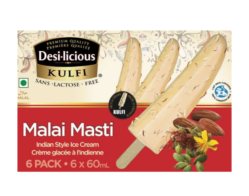 Desi-licious Ice Cream Stick (Malai Masti) 6 X 60ml