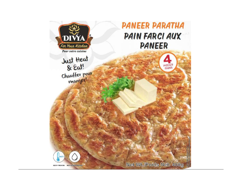 Divya Paneer Paratha Box 4pcs 400g