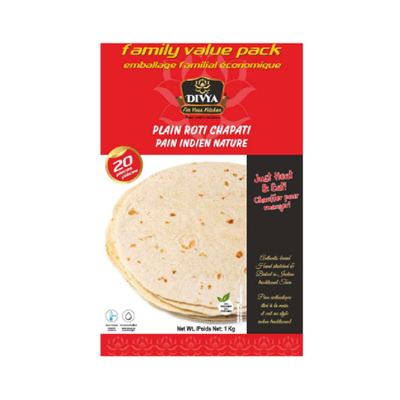 Divya Plain Roti Box 20pcs 1kg