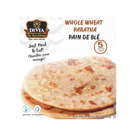 Divya Whole Wheat Paratha Box 5pcs 400g