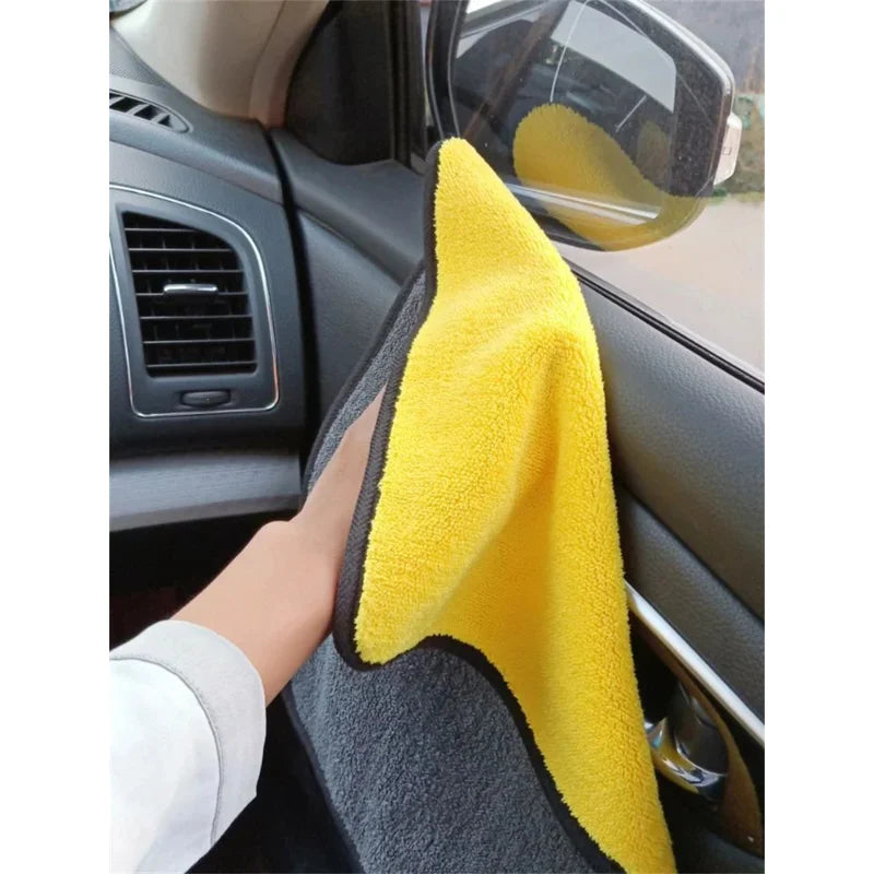 Microfiber Car Cleaning Towels – 1/2/6pcs, Detailing & Drying Cloths