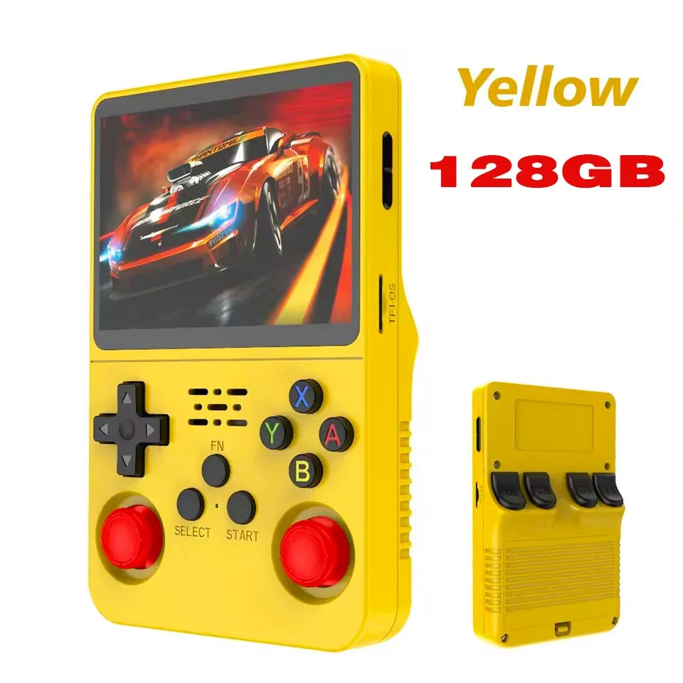 R36S Retro Handheld Game Console – 128GB, 3.5'' IPS Screen, Portable Player