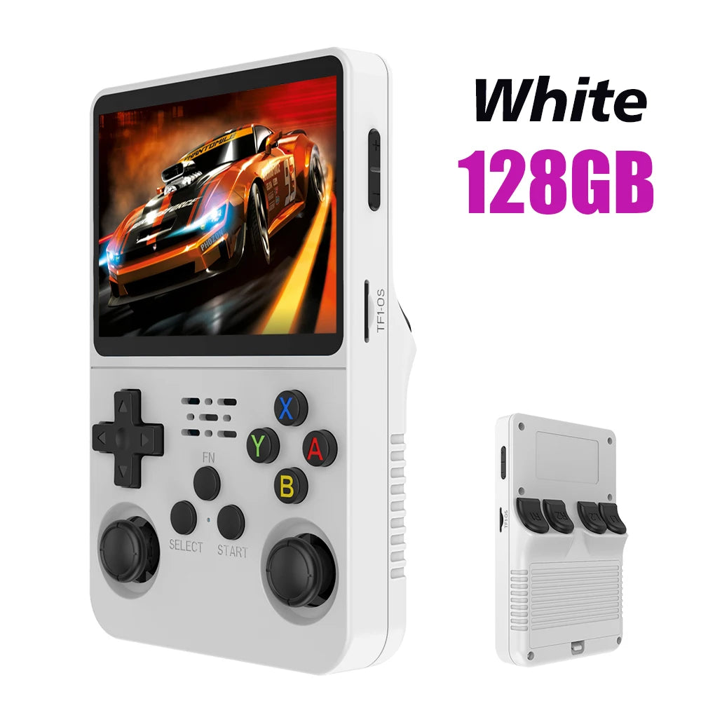 R36S Retro Handheld Game Console – 128GB, 3.5'' IPS Screen, Portable Player
