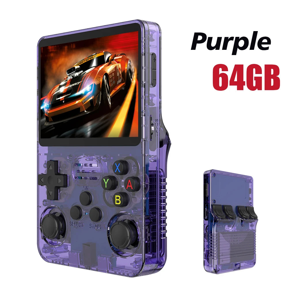 R36S Retro Handheld Game Console – 128GB, 3.5'' IPS Screen, Portable Player