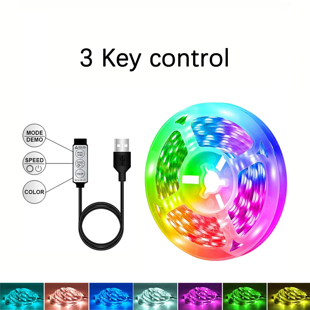 40M RGB LED Strip Lights – APP & Remote Control, Music Sync, USB 5V