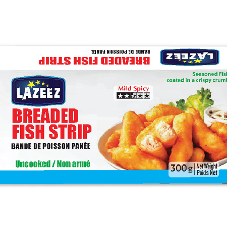 Lazeez Bredded Fish Strip 300g